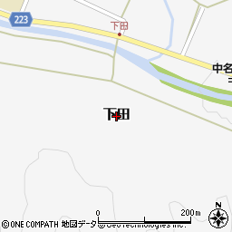 福井県小浜市下田周辺の地図