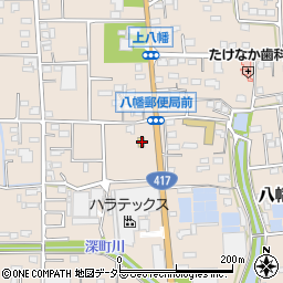 ミニストップ池田町八幡店周辺の地図