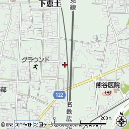 岐阜県可児市下恵土347周辺の地図