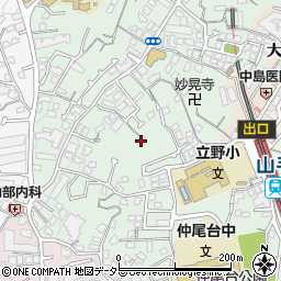 神奈川県横浜市中区竹之丸88周辺の地図