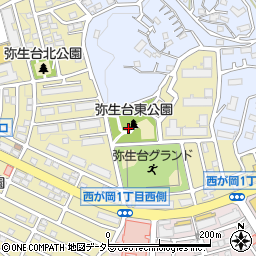 弥生台東公園周辺の地図