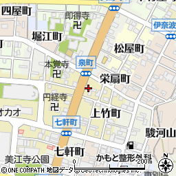 岐阜県官報販売所周辺の地図