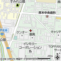 神奈川県厚木市岡田2丁目14-22周辺の地図