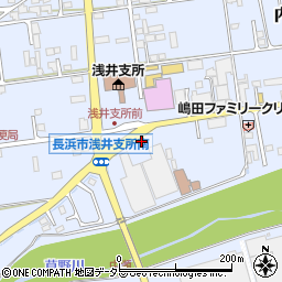 琵琶倉庫株式会社浅井営業所周辺の地図
