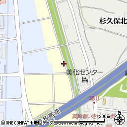 神奈川県海老名市杉久保周辺の地図