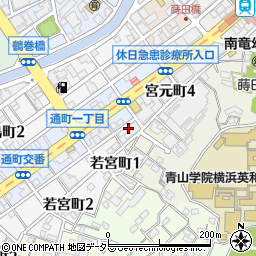 神奈川県横浜市南区宮元町4丁目104周辺の地図