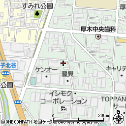 神奈川県厚木市岡田2丁目14-17周辺の地図