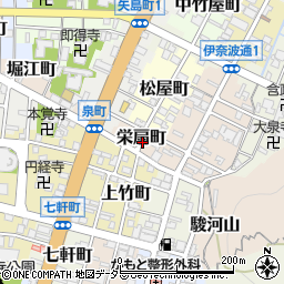 岐阜県岐阜市栄扇町周辺の地図