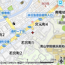 神奈川県横浜市南区宮元町4丁目103周辺の地図