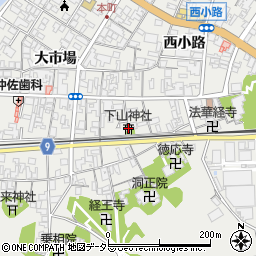 下山神社周辺の地図