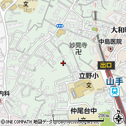 神奈川県横浜市中区竹之丸93周辺の地図