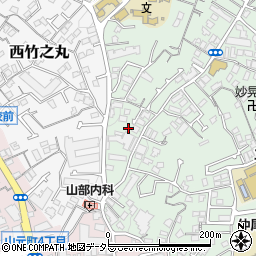 神奈川県横浜市中区竹之丸121周辺の地図