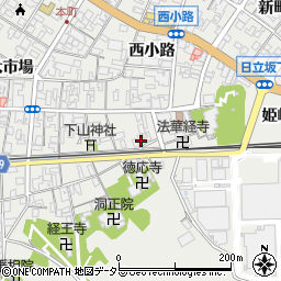 島根県安来市安来町中市場1516周辺の地図