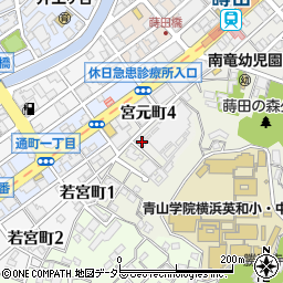 神奈川県横浜市南区宮元町4丁目102周辺の地図