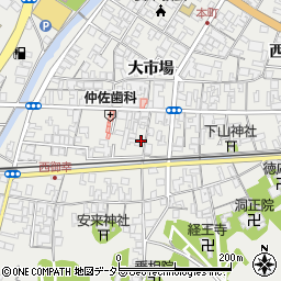 島根県安来市安来町大市場1594周辺の地図