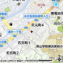 神奈川県横浜市南区宮元町4丁目94周辺の地図