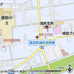 滋賀銀行浅井代理店周辺の地図