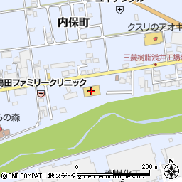 コメリハード＆グリーン浅井店周辺の地図