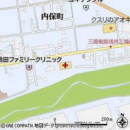 コメリハード＆グリーン浅井店周辺の地図