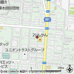 神奈川県厚木市岡田2丁目2-23周辺の地図