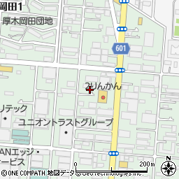 神奈川県厚木市岡田2丁目2-24周辺の地図
