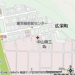 倉吉広栄簡易郵便局周辺の地図