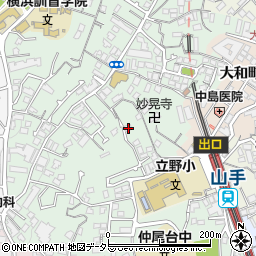 神奈川県横浜市中区竹之丸60周辺の地図