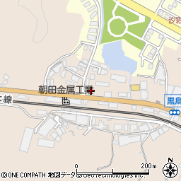島根県安来市黒井田町周辺の地図