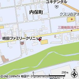 滋賀県長浜市内保町317周辺の地図