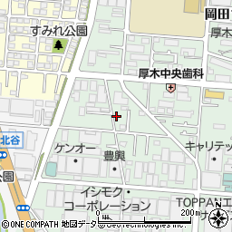 神奈川県厚木市岡田2丁目12-31周辺の地図