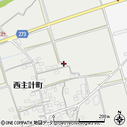 滋賀県長浜市西主計町周辺の地図