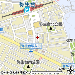 臨海セミナー弥生台校周辺の地図