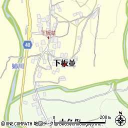 滋賀県米原市下板並周辺の地図