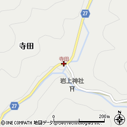 寺田周辺の地図