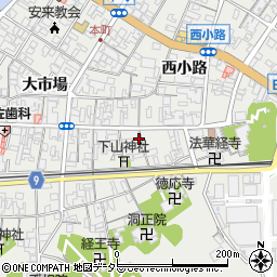 島根県安来市安来町中市場1534周辺の地図