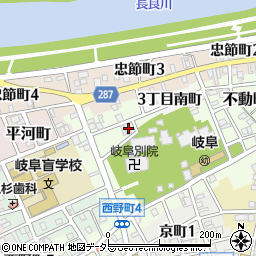 岐阜県岐阜市天神町42周辺の地図