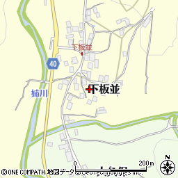 滋賀県米原市下板並453周辺の地図