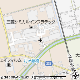 滋賀県長浜市月ヶ瀬町25周辺の地図