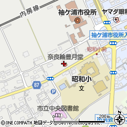 奈良輪豊月堂周辺の地図