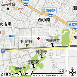 島根県安来市安来町中市場周辺の地図
