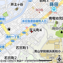 神奈川県横浜市南区宮元町4丁目97周辺の地図