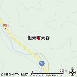 兵庫県豊岡市但東町天谷周辺の地図