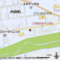 滋賀県長浜市内保町301周辺の地図