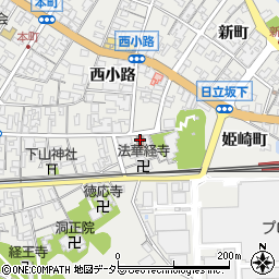 安来中郵便局周辺の地図