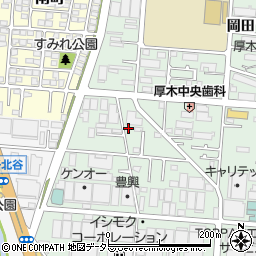 神奈川県厚木市岡田2丁目12-34周辺の地図