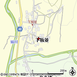 滋賀県米原市下板並464周辺の地図