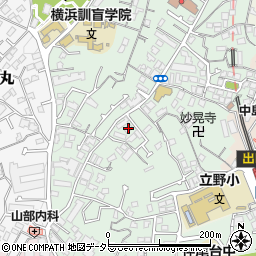 神奈川県横浜市中区竹之丸55周辺の地図