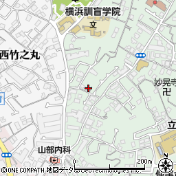 神奈川県横浜市中区竹之丸155周辺の地図