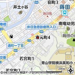 神奈川県横浜市南区宮元町4丁目90周辺の地図