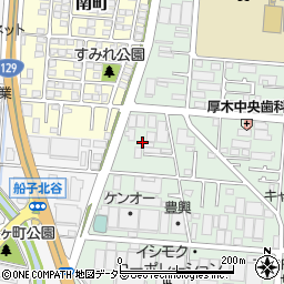 神奈川県厚木市岡田2丁目13周辺の地図